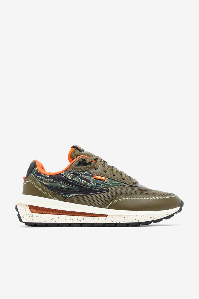 Fila Sneakers Mens Olive - Renno Camo - Philippines 4286537-RS